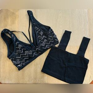 4 pcs: Jockey Shapewear Shorts, Kathy Ireland Half-Slip, Bralette, Crop Top